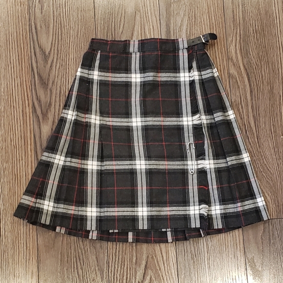 Plaid Pleated Kilt - Picture 1 of 7